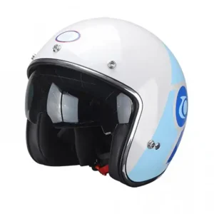 Ultima șansă Casca scuter TRENDY 20 T-104 alb-albastru-rosu , marimea L