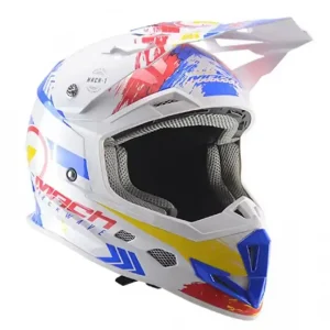 Casca enduro TRENDY 20 T-902, alb-albastru-rosu, marimea XXL Vezi acum
