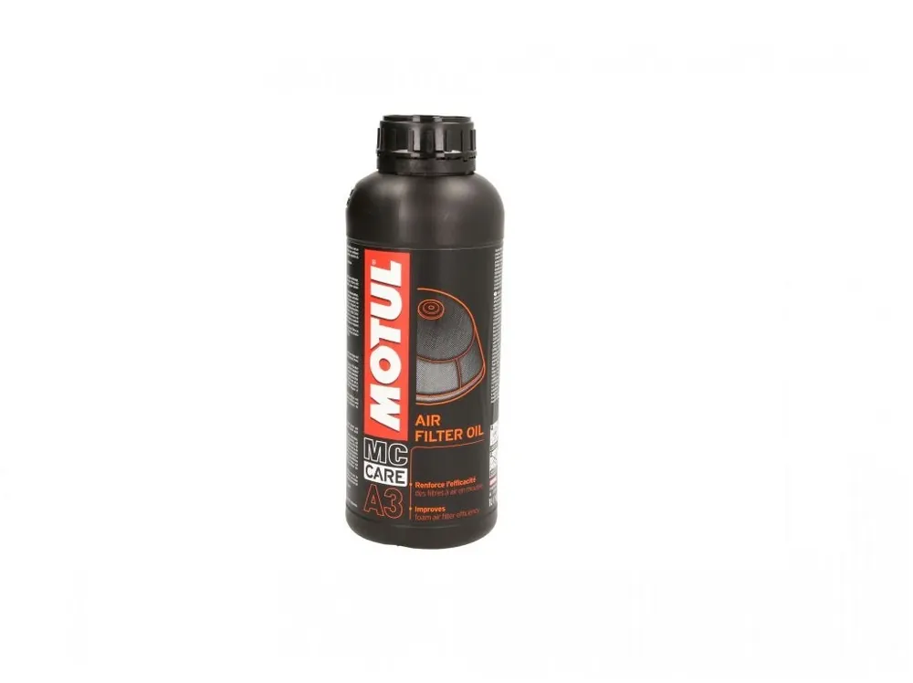Nu rata Ulei de filtru moto Motul, Air Filter Oil Spray A3, 1 litru
