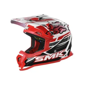 Casca enduro SMK ALLTERRA TRIBOU, Negru-Rosu, Marimea 2XL Calitate înaltă
