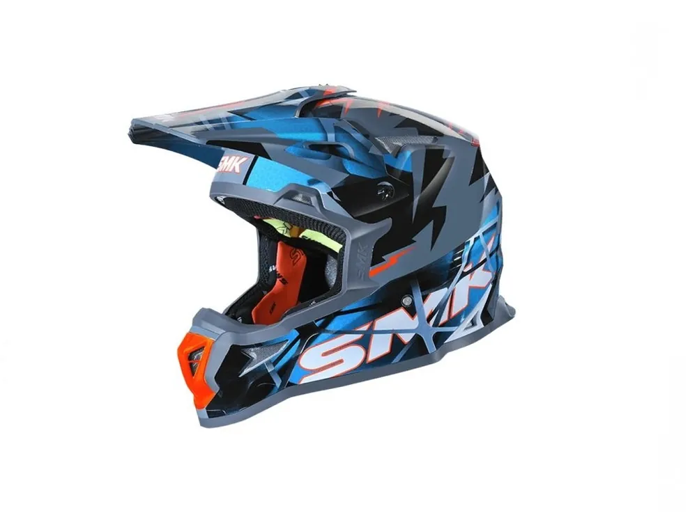 Cumpără acum Casca enduro SMK ALLTERRA FULMINE, albastru-gri, marimea L,