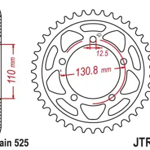 Pinion transmisie spate JT Sprockets JTR7, 44 dinti Calitate înaltă